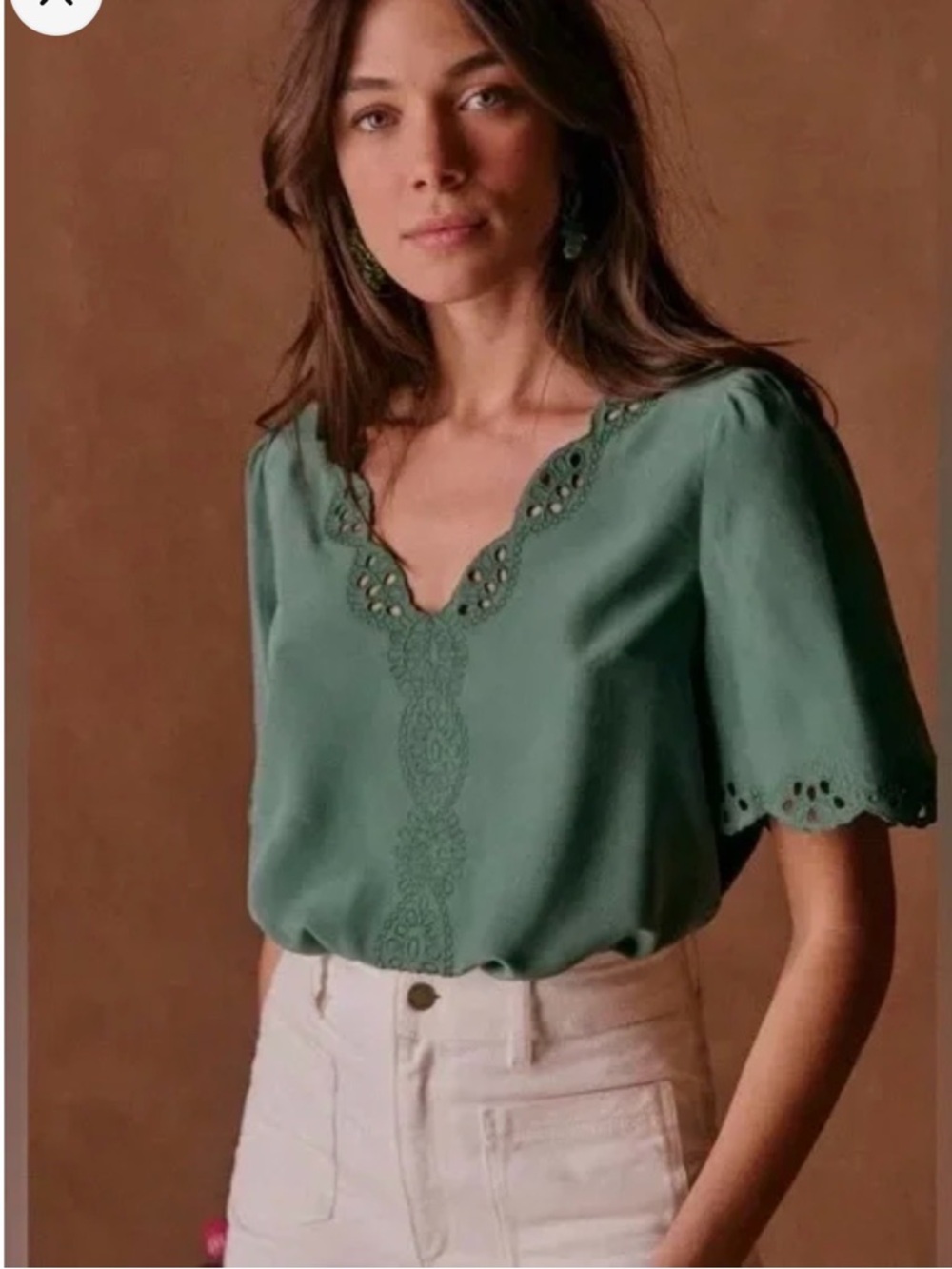 Sézane Francia Silk Blouse